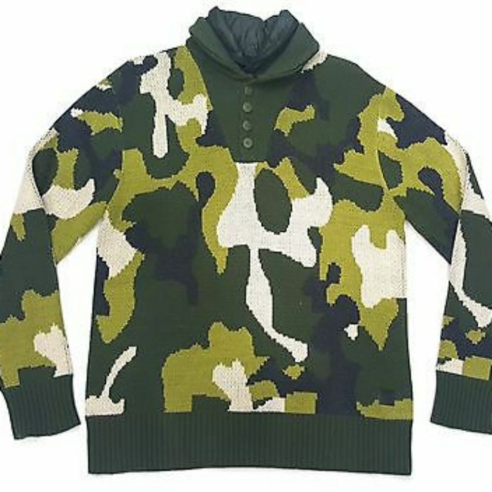 Pullover Sweater Camo Olive A.Tiziano Jason